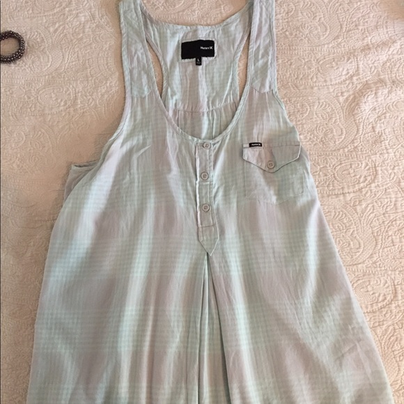 Hurley Tops - Hurley top beach cover up dress light green tunic